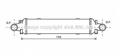 AVA QUALITY COOLING ms4593 -  Интеркулер